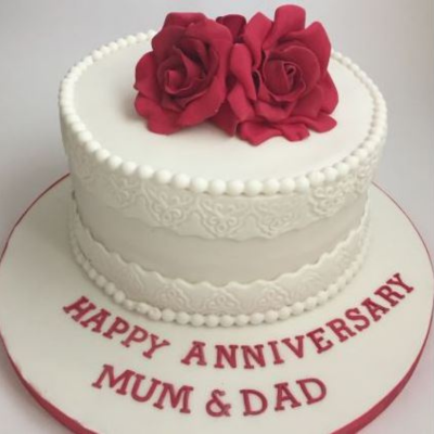 Elegant Anniversary Cake
