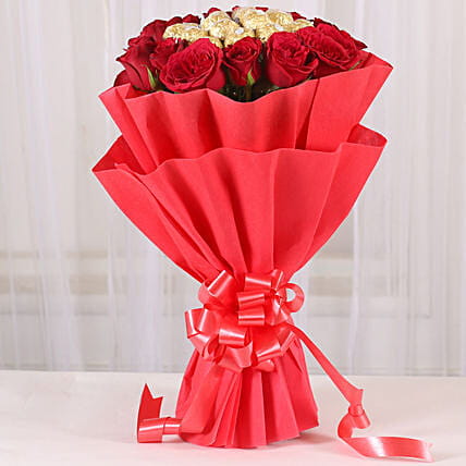 Roses With Ferrero Rocher
