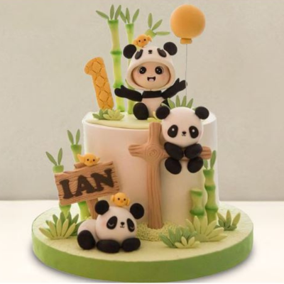 Charming Panda Celebration Cake