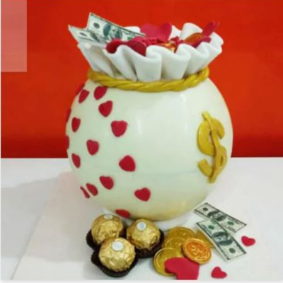 Ferrero Rocher Chocolate with Pinata Cake