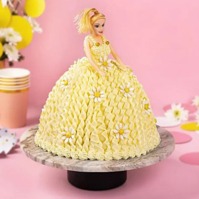 Enchanting Barbie Doll Cake