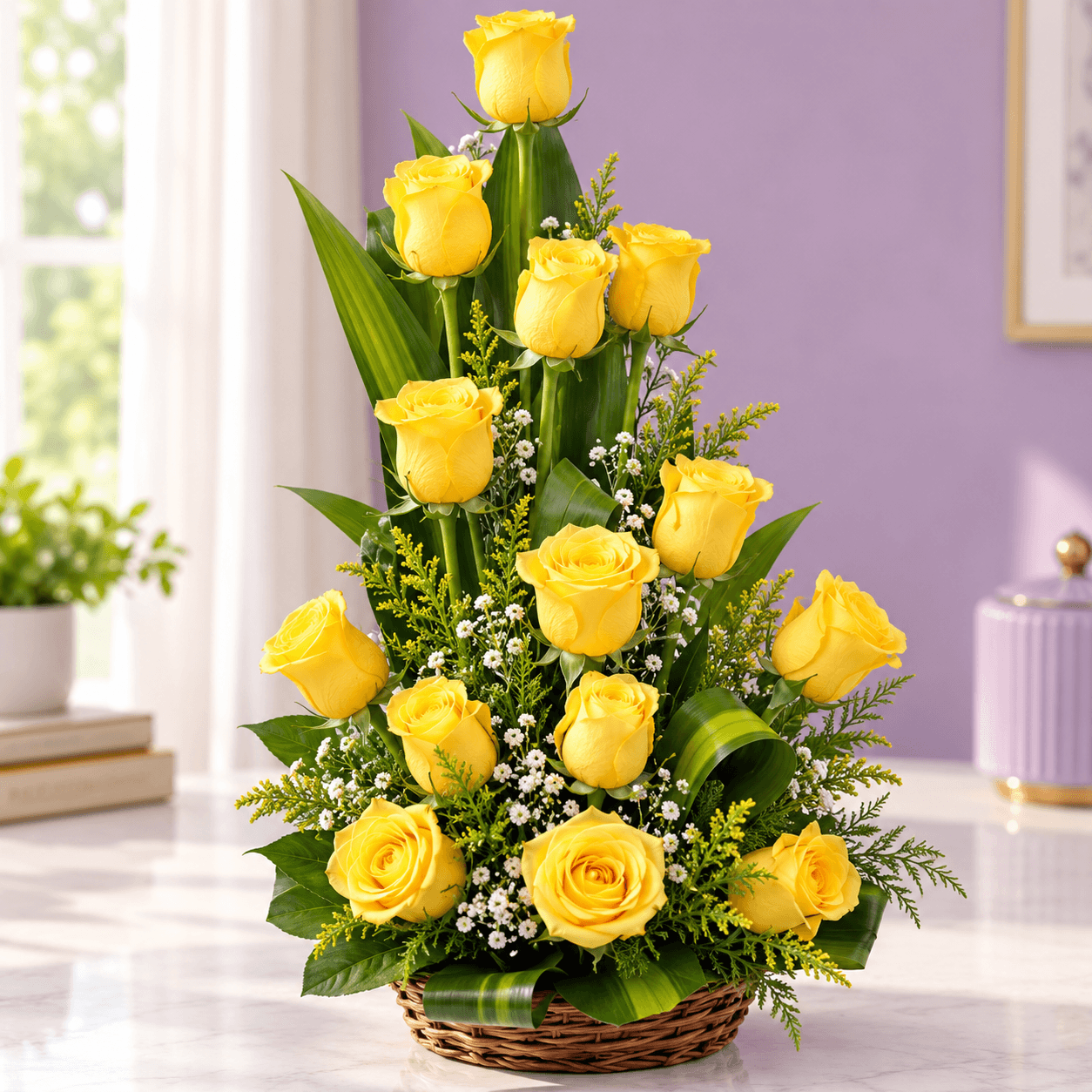 Yellow Roses Arrangement