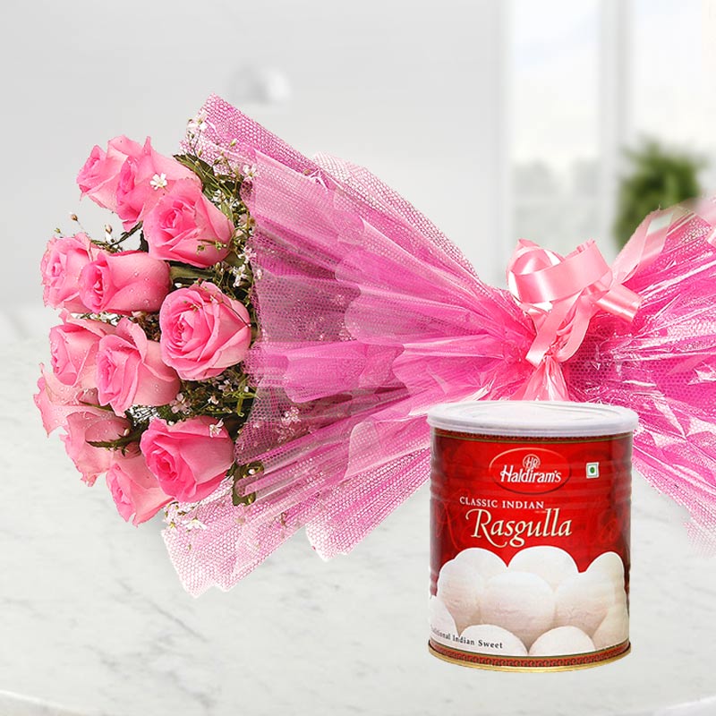 Flower N Mithai Combo