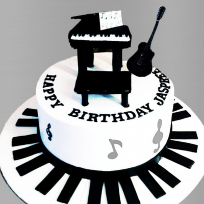 Music Lovers Chocolate Fondant Cake