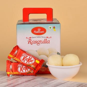 Rasgulla & Kitkat Chocolates