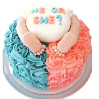 Gender Reveal Premium Custom Cake