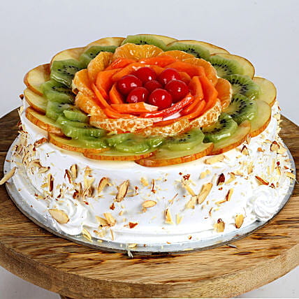 Assorted Fruit and Almond Cake