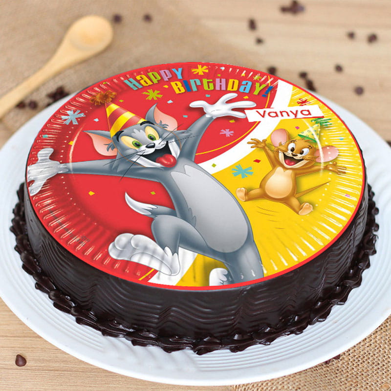 Chocolate Cartoon Photo Cake
