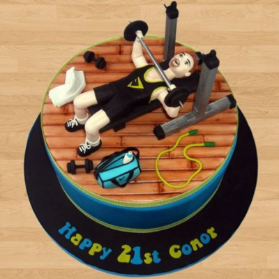 Body Building Theme Cake