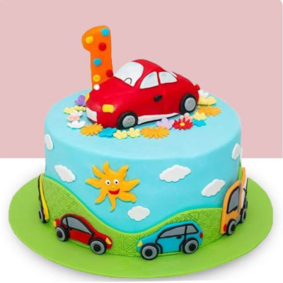 First B’day Kids Fondant Cake