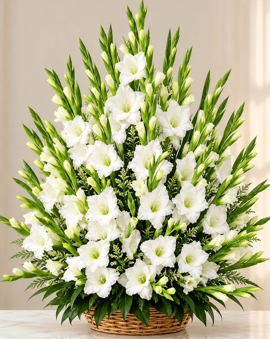 Gladiolus Basket